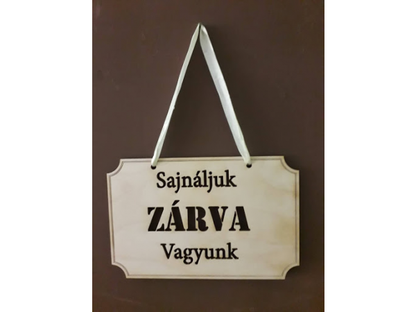 Hosszú hétvége zárva tartás